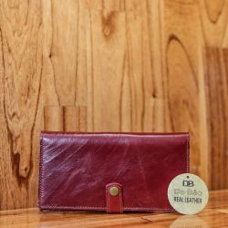 Hoi An Real Leather - Da Bao Real Leather: Leather Wallets, Red Shiny Lether Wallet for Women